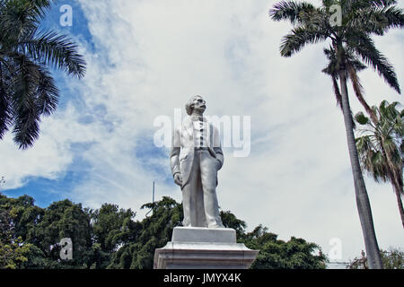 Statue von Unabhängigkeit Kämpfer Carlos Manuel de Céspedes in Havanna, Kuba. Stockfoto