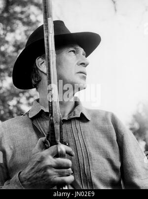 Gary Cooper, am Set des Films, "Friendly Persuasion", Allied Artists, 1956 Stockfoto