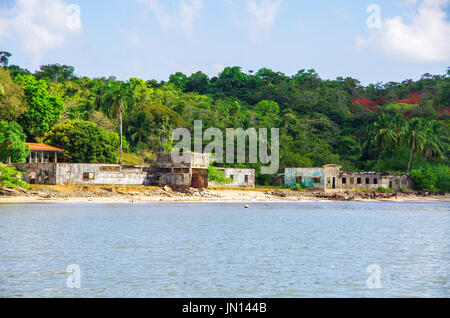 Bilder aus dem alten Coiba Insel Prision in Panama Stockfoto