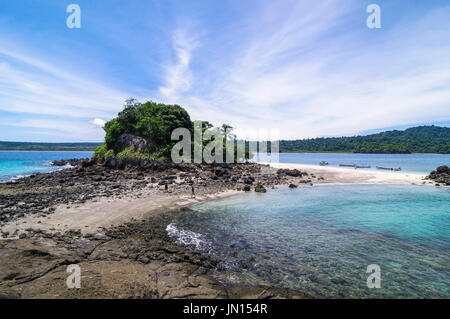 Strandszenen aus Insel Coiba national Naturpark in Panama Stockfoto