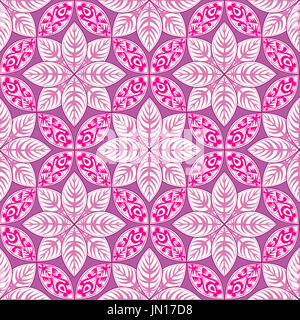 Abstrakte ethnischen Blumenmuster. Geometrisches Ornament. Orientalische nahtlose Hintergrund. Stockfoto