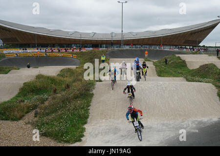 London, England, Vereinigtes Königreich. 27. Juli 2017. Hunderte nehmen für die aufsichtsrechtliche Fahrt London in Lee Valley VeloPark. Bildnachweis: Siehe Li/Alamy Live News Stockfoto