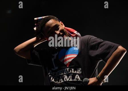 Malmesbury, Wiltshire, UK. 29. Juli 2017. Malmesbury Wiltshire.Womad Festival. Loyle Garner von Südlondon segelnder auf der Siam-Bühne, am zweiten Tag des Festivals Credit: Charlie Bryan/Alamy Live News Stockfoto
