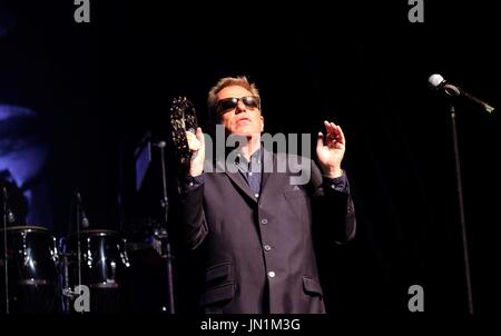 Lulworth, Dorset, UK. 29. Juli 2017. Camp Bestival Day 3 - Suggs mit britischen Ska-band Madness erklingt in Camp Bestival, Lulworth, 29. Juli 2017 Dorset, UK Credit: DFP Photographic/Alamy Live News Stockfoto