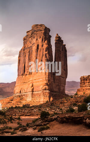 Erstaunliche geologische Formation in den Arches National Park, Utah, USA Stockfoto