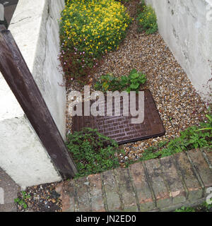 Schachtabdeckungen Stockfoto