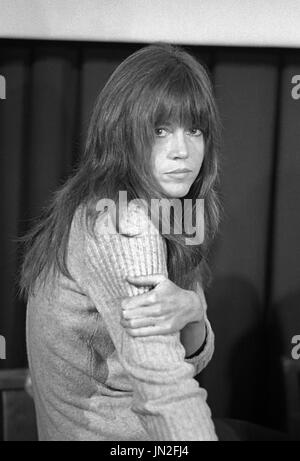 Die Schauspielerin Jane Fonda im Jahr 1975 Stockfoto