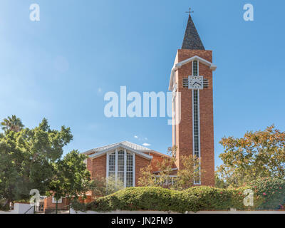 WINDHOEK, NAMIBIA - 17. Juni 2017: Ein Blick auf den niederländischen reformierten Mutterkirche in Windhoek Stockfoto