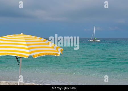 der Strand der Dienst Scoada, Oristano, Sardinien Stockfoto