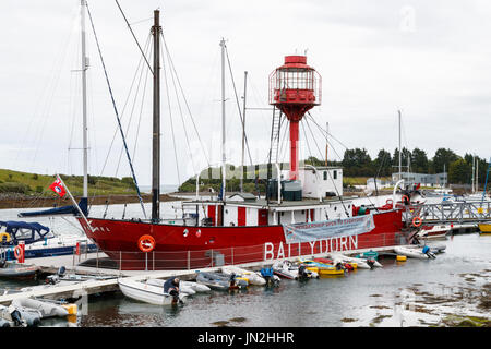 Ballydorn Feuerschiff Haus von unten Cruising Club Stockfoto