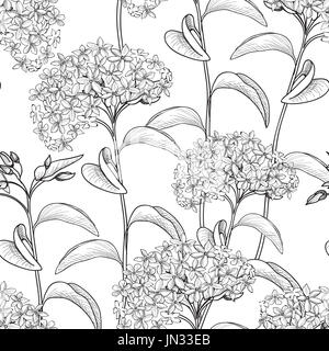 Nahtlose Blumenmuster. Blumen Hintergrund. Floral nahtlose Textur mit Blumen. Stockfoto