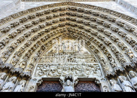 Die berühmten Notre Dame de Paris, Kathedrale in Frankreich. Stockfoto