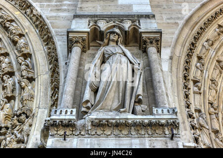 Die berühmten Notre Dame de Paris, Kathedrale in Frankreich. Stockfoto