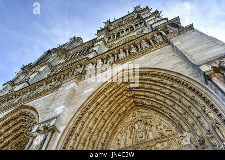 Die berühmten Notre Dame de Paris, Kathedrale in Frankreich. Stockfoto