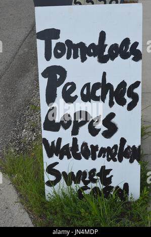 Straßenseite Obst und Gemüse Verkauf Stockfoto