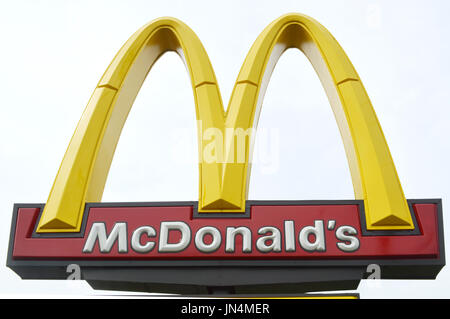 McDonald's-Zeichen Stockfoto