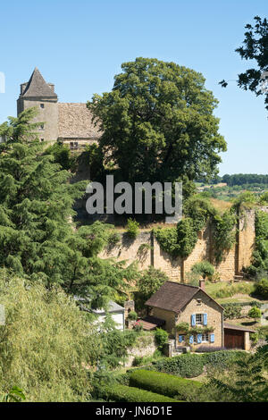 Die Château de Salignac, Salignac, Département Dordogne, Frankreich, Europa Stockfoto