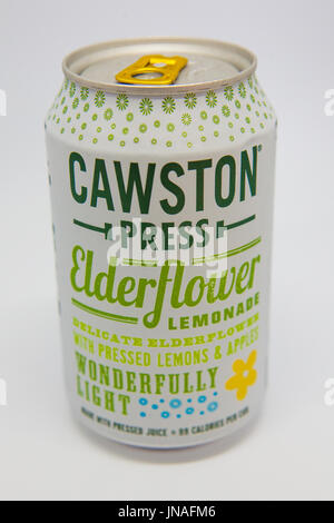 Cawston Presse Limonade und Holunderblüten Trinken Stockfoto