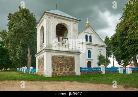 Kirche der Muttergottes von Kazan. Negnevichi, Weißrussland Stockfoto