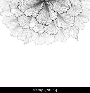 Floraler Hintergrund. Blume Blumenstrauß Vintage Abdeckung. Gedeihen Sie Karte mit Textfreiraum. Stockfoto