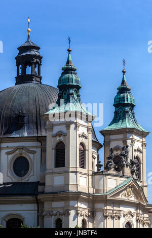 Kromeriz Tschechische Republik Kirche St. Johannes des Täufers Tschechische Republik Barockarchitektur Stockfoto