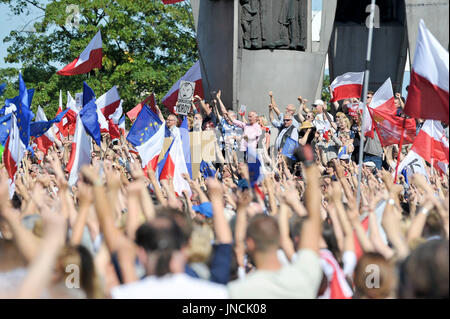 Demonstranten gegen die neue Justizreformen in Danzig, Polen. 22. Juli 2017 © Wojciech Strozyk / Alamy Stock Foto Stockfoto