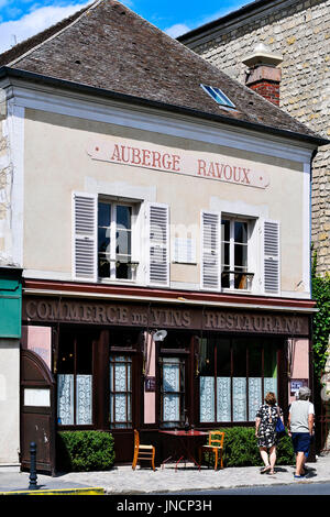 Die Auberge Ravoux in Auvers-sur-Oise, Frankreich, bekannt als das Haus von Van Gogh (Maison de Van Gogh) Stockfoto