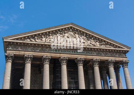 L'Église De La Madeleine, Madeleine Church; oder La Madeleine Roman Catholic Church, Paris, Frankreich Stockfoto