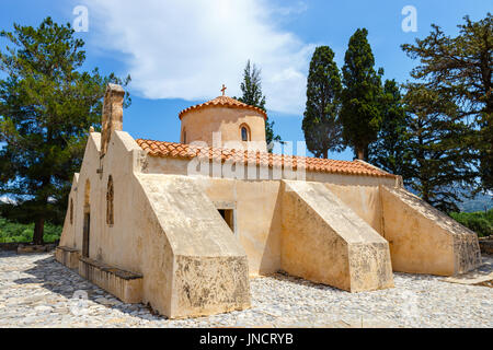 Die Kirche Panagia Kera im Dorf Kritsa, Kreta, Griechenland Stockfoto