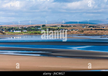 Windpark an Maas, nahe Ardara, County Donegal, Irland Stockfoto