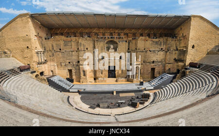 Antiken römischen Theater in Orange, Südfrankreich Stockfoto