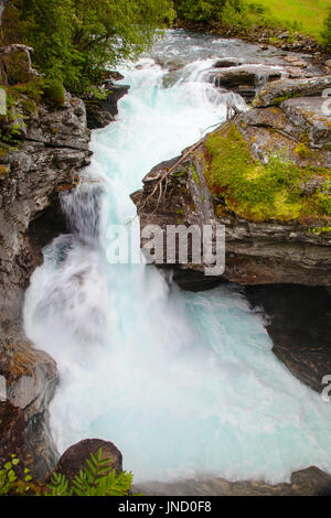 Gudbrandsjuvet Schlucht Gorge Fluss, Norwegen Stockfoto