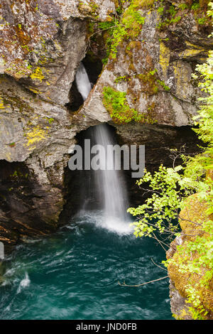 Gudbrandsjuvet Schlucht Gorge Fluss, Norwegen Stockfoto