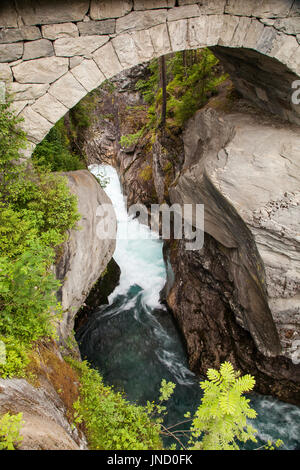 Gudbrandsjuvet Schlucht Gorge Fluss, Norwegen Stockfoto
