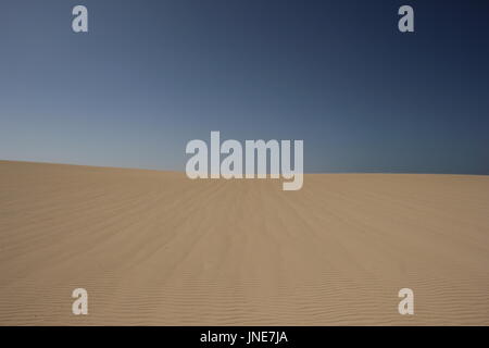 Dünen und Strand von Parc Natural de Corralejo Stockfoto