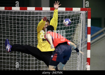 Tokio, Japan. 29. Juli 2017. Masatake Kimura (JPN) Handball: Herren Handball Freundschaftsspiel zwischen Japan28-28 Südkorea Komazawa Olympic Park-Gymnasiums in Tokio, Japan. Bildnachweis: Jun Tsukida/AFLO SPORT/Alamy Live-Nachrichten Stockfoto