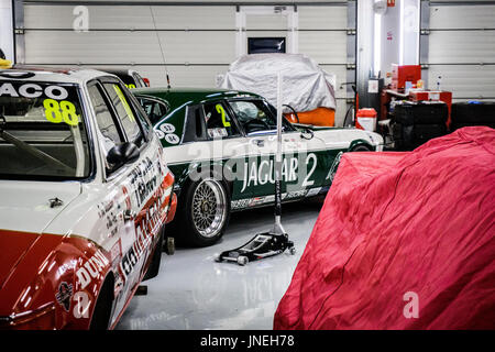 Towcester, Northamptonshire, UK. 29. Juli 2017. Silverstone Classic Motorsport-Festival in Silverstone Circuit Credit: Gergo Toth/Alamy Live-Nachrichten Stockfoto