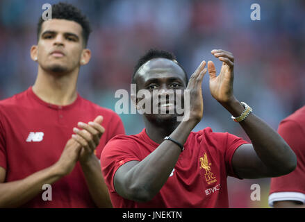 Berlin, Deutschland. 29. Juli 2017. Liverpools Sadio Mähne, fotografiert auf der internationalen Club-Freundschaftsspiel zwischen Hertha BSC und der FC Liverpool im Olympiastadion in Berlin, Deutschland, 29. Juli 2017. Foto: Soeren Stache/Dpa/Alamy Live News Stockfoto