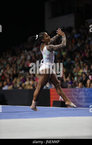 29. Juli 2016: Turnerin Jordan Chiles konkurriert in der senior Wettbewerb bei der 2017 US Classic im Sears Centre in Hoffman Estates, IL. Chilies kam im fünften rundum. Melissa J. Perenson/CSM Stockfoto