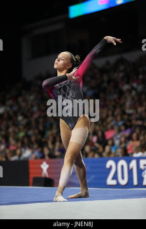 29. Juli 2016: Turnerin Mailie O'Keefe konkurriert in der junior Competition an der 2017 US Classic im Sears Centre in Hoffman Estates, IL. Melissa J. Perenson/CSM Stockfoto