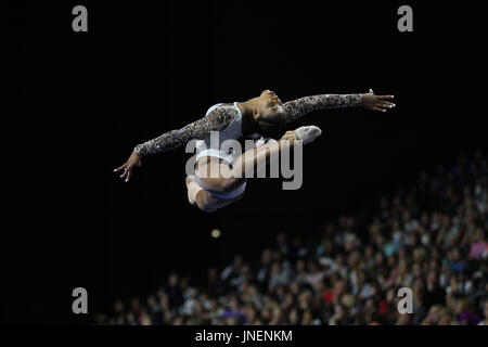 Fünfte rundum. 29. Juli 2016. Turnerin Jordan Chiles konkurriert in der senior Wettbewerb bei der 2017 US Classic im Sears Centre in Hoffman Estates, IL. Chilies kam im fünften rundum. Melissa J. Perenson/CSM/Alamy Live-Nachrichten Stockfoto