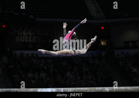 Das Drum herum. 29. Juli 2016. Turnerin Mailie O'Keefe konkurriert in der junior Competition an der 2017 US Classic im Sears Centre in Hoffman Estates, IL. O' Keefe wurde Zweiter in der rundum. Melissa J. Perenson/CSM/Alamy Live-Nachrichten Stockfoto