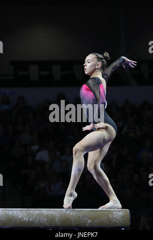 Das Drum herum. 29. Juli 2016. Turnerin Mailie O'Keefe konkurriert in der junior Competition an der 2017 US Classic im Sears Centre in Hoffman Estates, IL. O' Keefe wurde Zweiter in der rundum. Melissa J. Perenson/CSM/Alamy Live-Nachrichten Stockfoto