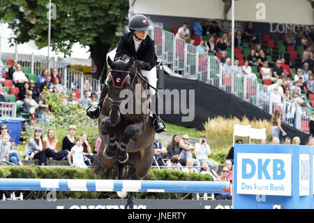 Berlin, Deutschland. 28. Juli 2017. Georgina Bloomberg, Tochter von Michael Bloomberg besucht die globale springen Berlin 2017 in Berlin auf 28.07.2017. | Nutzung weltweit Credit: Dpa/Alamy Live-Nachrichten Stockfoto