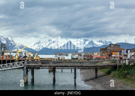 Hafen, Homer Spit, Homer, Halbinsel Kenai, Alaska, USA Stockfoto