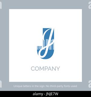 Kreative j Brief-Vektor-Zeichen-Design. Zeichensymbole. Icon-Design für website Stock Vektor