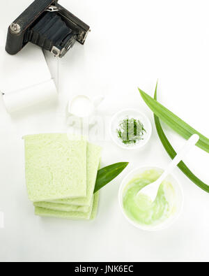 Pandanus Blätter Mischer Lebensmittel für gesunde Pflege Lebensstil Stockfoto