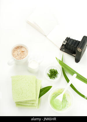 Pandanus Blätter Mischer Lebensmittel für gesunde Pflege Lebensstil Stockfoto