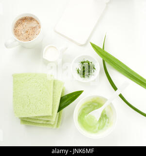 Pandanus Blätter Mischer Lebensmittel für gesunde Pflege Lebensstil Stockfoto