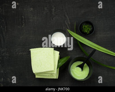 Pandanus Blätter Mischer Lebensmittel für gesunde Pflege Lebensstil Stockfoto